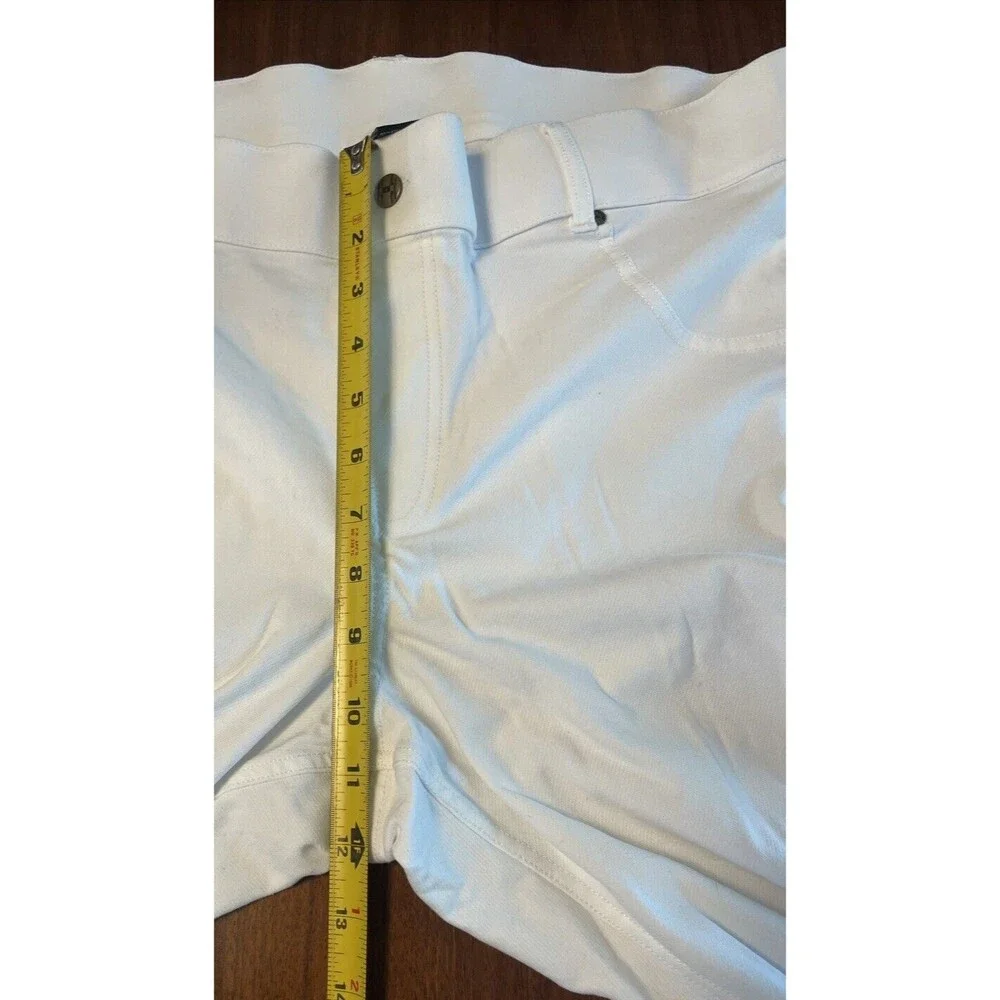 HUE Ankle Slit‎ Essential Denim Capris White Sz XL